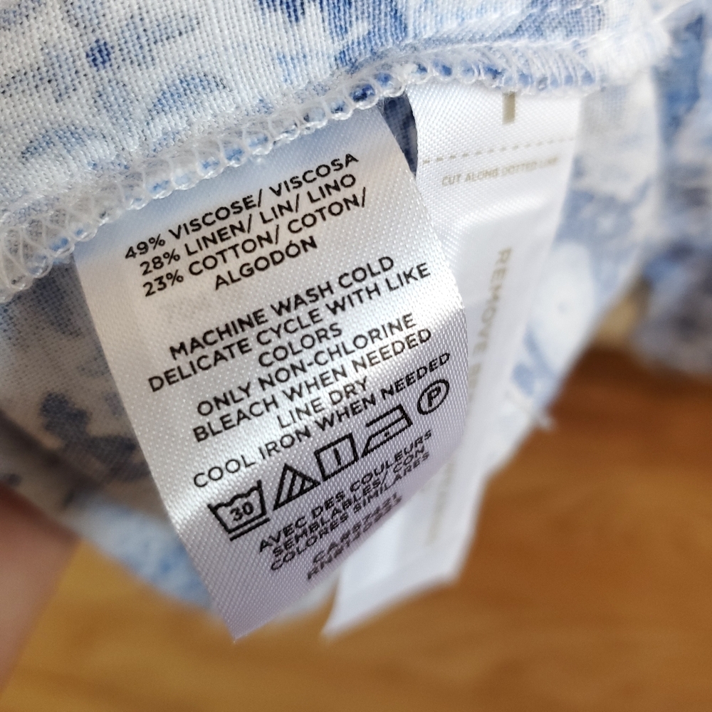 LOFT Blue and White Strappy Flounce Maxi Dress Size Large - Picture 15 of 16